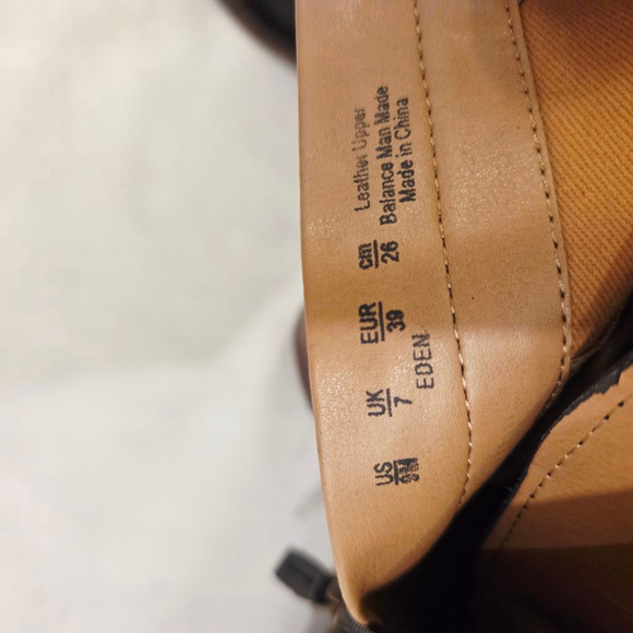 Franco Sarto Black Leather Lace-up Heeled Ankle Boots Size 9M - Picture 5 of 9